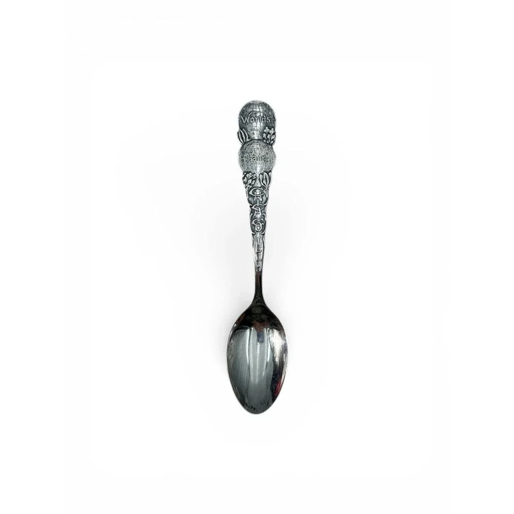 Antique M.J. Co. 1892 Chicago Worlds Fair Sterling Silver 925 Spoon